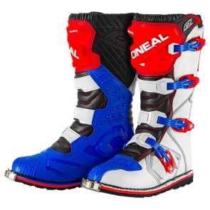 Oneal Element Rider Boots blue-red-white