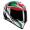 black-red-white-green